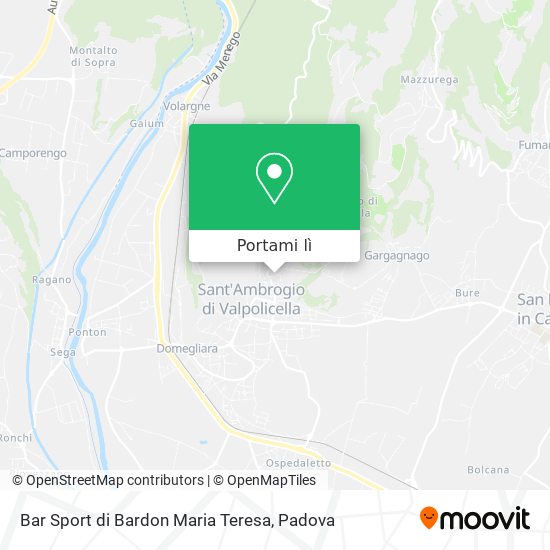 Mappa Bar Sport di Bardon Maria Teresa