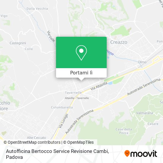 Mappa Autofficina Bertocco Service Revisione Cambi
