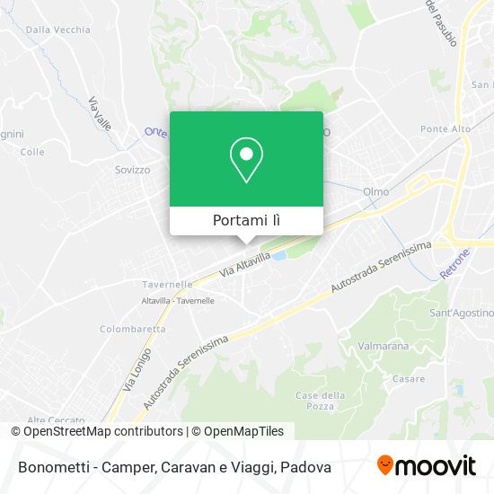 Mappa Bonometti - Camper, Caravan e Viaggi
