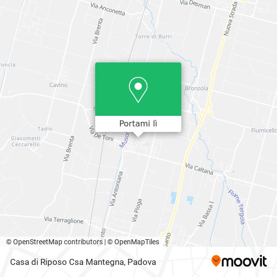Mappa Casa di Riposo Csa Mantegna