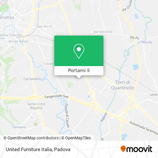 Mappa United Furniture Italia