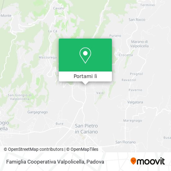 Mappa Famiglia Cooperativa Valpolicella
