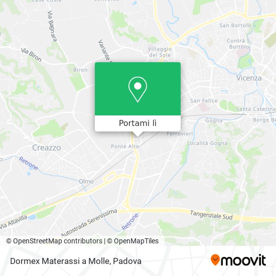 Mappa Dormex Materassi a Molle