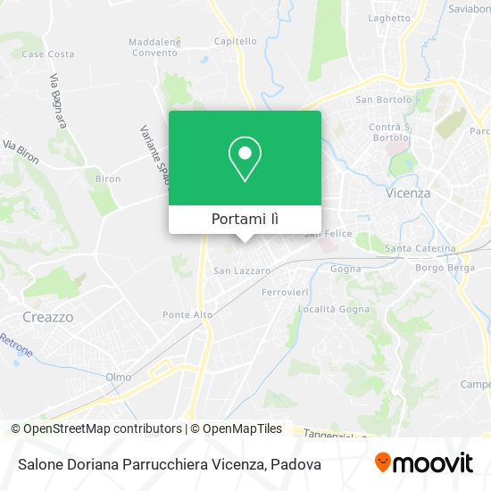Mappa Salone Doriana Parrucchiera Vicenza