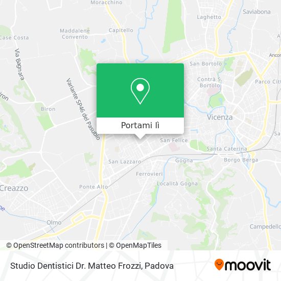 Mappa Studio Dentistici Dr. Matteo Frozzi