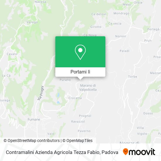Mappa Contramalini Azienda Agricola Tezza Fabio