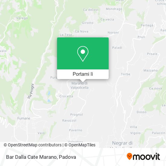 Mappa Bar Dalla Cate Marano