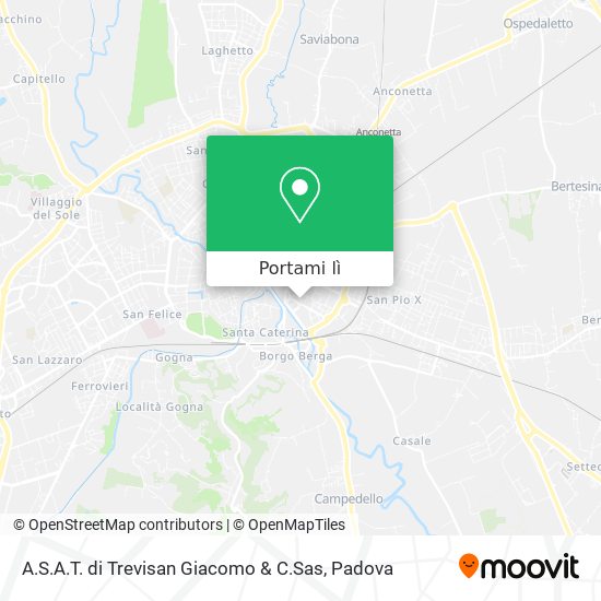 Mappa A.S.A.T. di Trevisan Giacomo & C.Sas