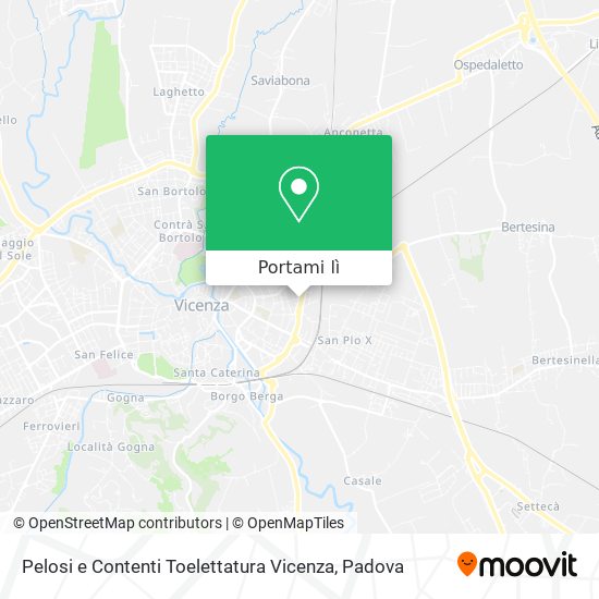 Mappa Pelosi e Contenti Toelettatura Vicenza