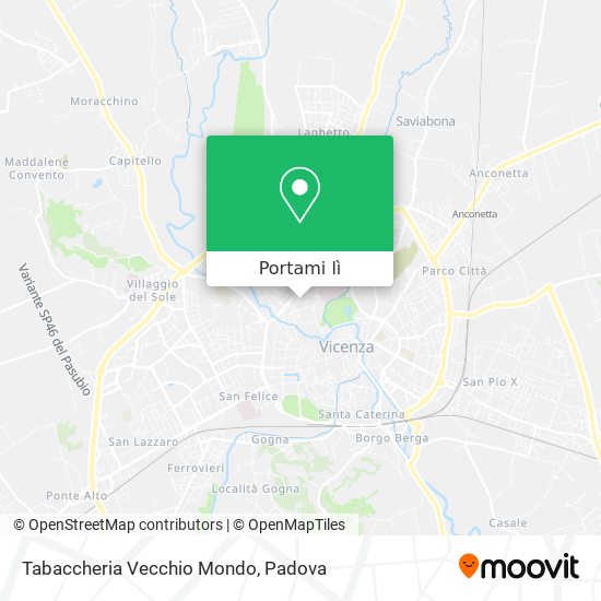 Mappa Tabaccheria Vecchio Mondo