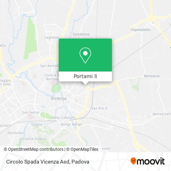Mappa Circolo Spada Vicenza Asd