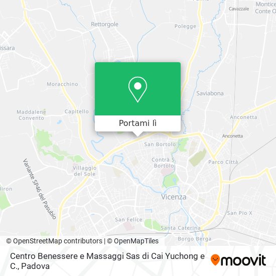 Mappa Centro Benessere e Massaggi Sas di Cai Yuchong e C.