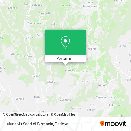 Mappa Lulunablu Sacri di Birmania