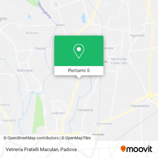 Mappa Vetreria Fratelli Maculan