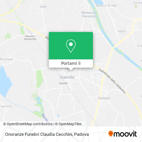 Mappa Onoranze Funebri Claudia Cecchini