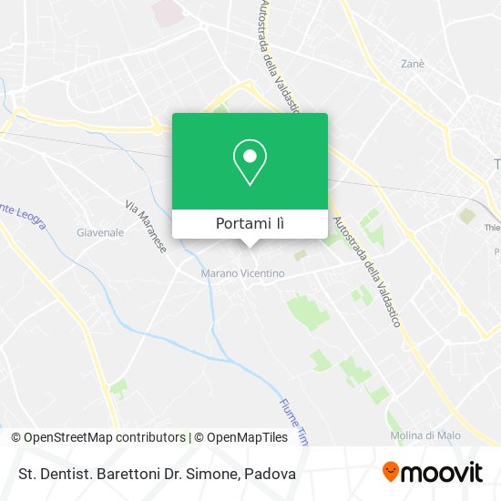 Mappa St. Dentist. Barettoni Dr. Simone