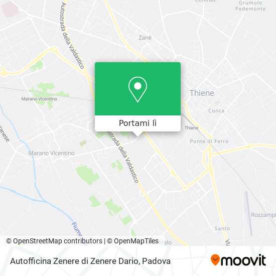 Mappa Autofficina Zenere di Zenere Dario