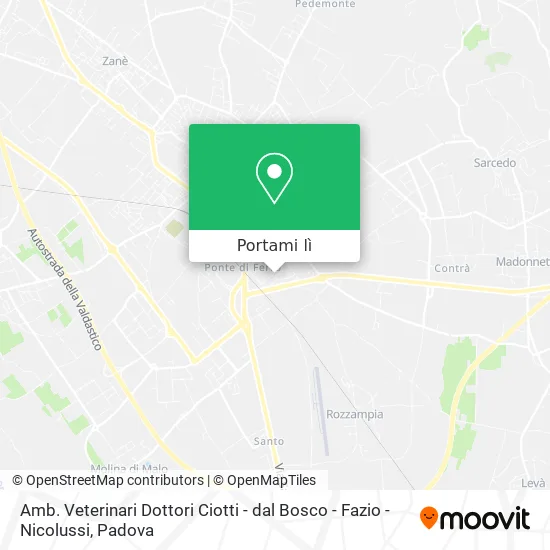 Mappa Amb. Veterinari Dottori Ciotti - dal Bosco - Fazio - Nicolussi