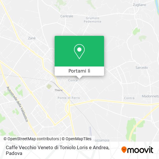 Mappa Caffe Vecchio Veneto di Toniolo Loris e Andrea