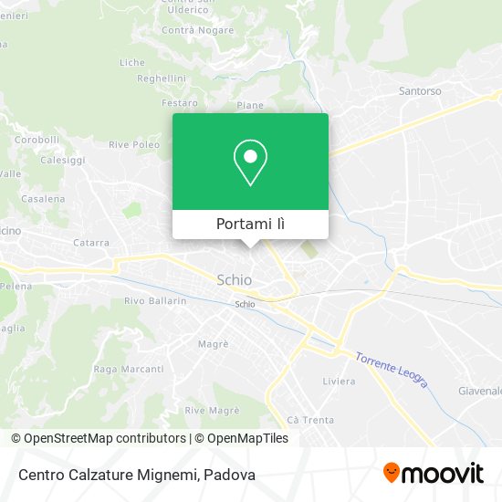 Mappa Centro Calzature Mignemi