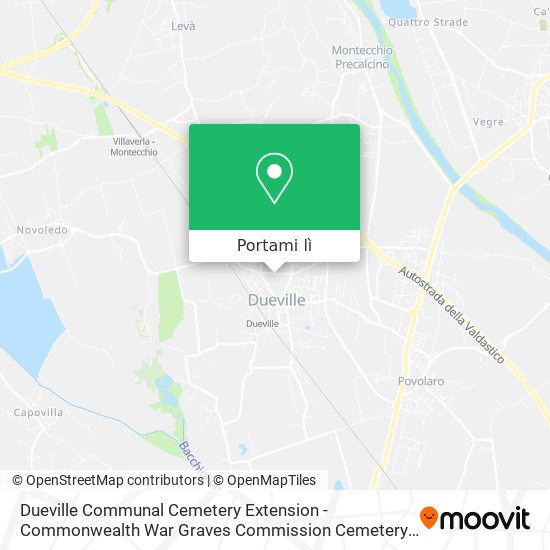 Mappa Dueville Communal Cemetery Extension - Commonwealth War Graves Commission Cemetery