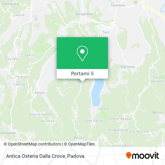 Mappa Antica Osteria Dalla Croce