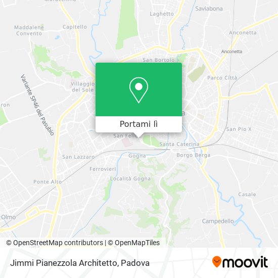 Mappa Jimmi Pianezzola Architetto