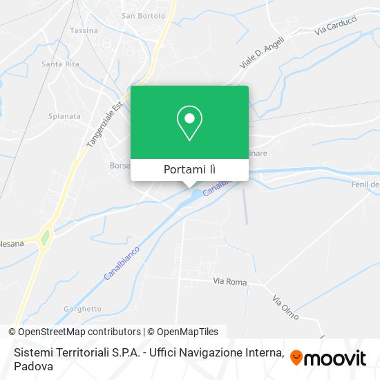 Mappa Sistemi Territoriali S.P.A. - Uffici Navigazione Interna