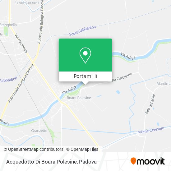 Mappa Acquedotto Di Boara Polesine
