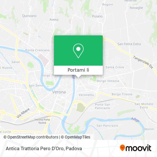 Mappa Antica Trattoria Pero D'Oro