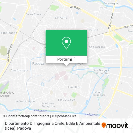 Mappa Dipartimento Di Ingegneria Civile, Edile E Ambientale (Icea)