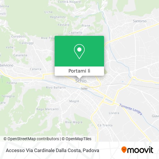 Mappa Accesso Via Cardinale Dalla Costa