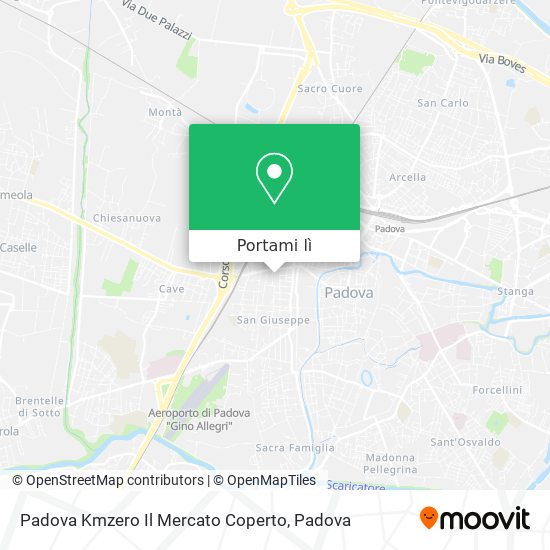 Mappa Padova Kmzero Il Mercato Coperto