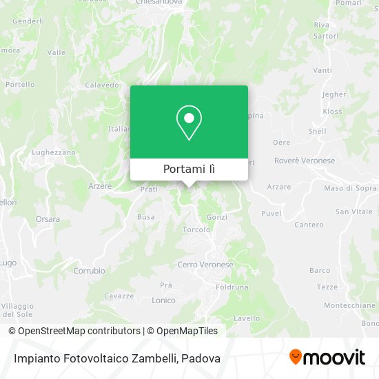 Mappa Impianto Fotovoltaico Zambelli