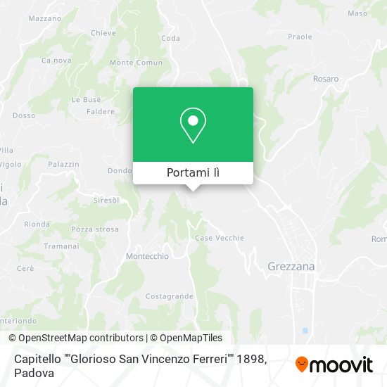 Mappa Capitello ""Glorioso San Vincenzo Ferreri"" 1898