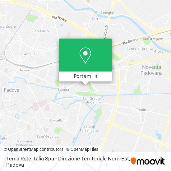 Mappa Terna Rete Italia Spa - Direzione Territoriale Nord-Est