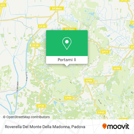 Mappa Roverella Del Monte Della Madonna