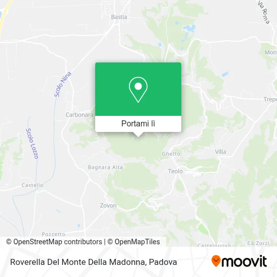 Mappa Roverella Del Monte Della Madonna