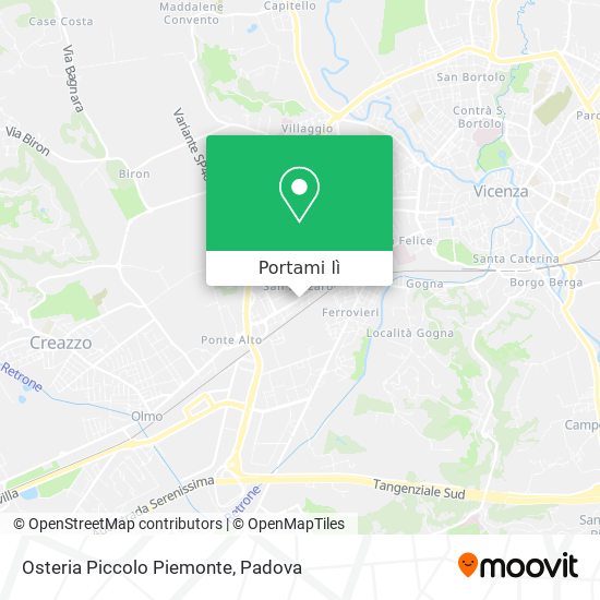 Mappa Osteria Piccolo Piemonte