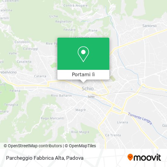 Mappa Parcheggio Fabbrica Alta