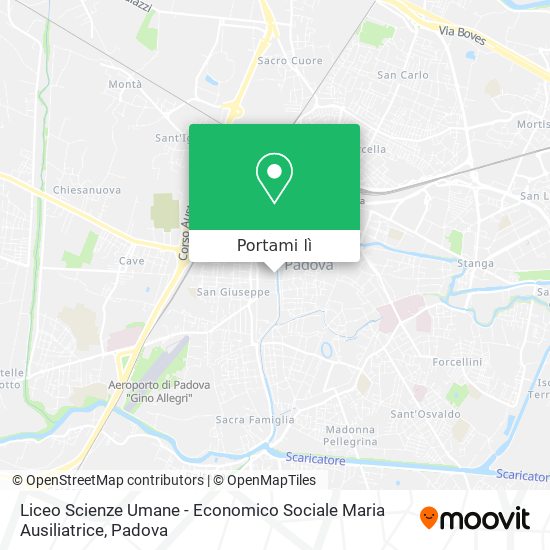 Mappa Liceo Scienze Umane - Economico Sociale Maria Ausiliatrice