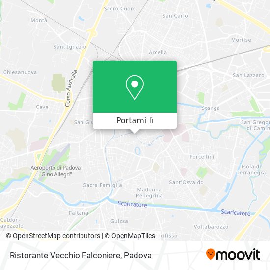 Mappa Ristorante Vecchio Falconiere