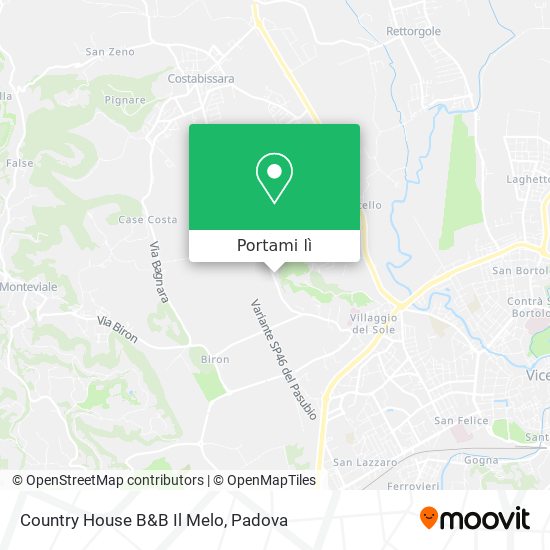 Mappa Country House B&B Il Melo