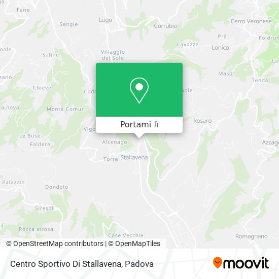 Mappa Centro Sportivo Di Stallavena