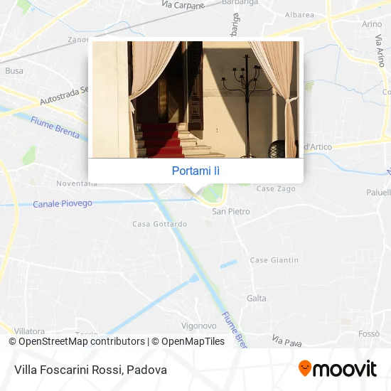 Mappa Villa Foscarini Rossi
