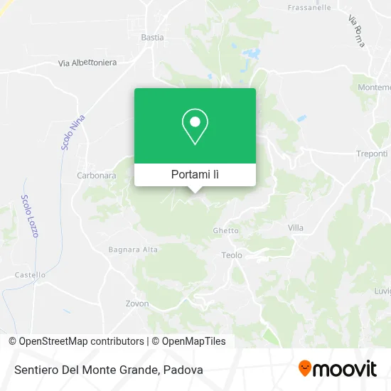 Mappa Sentiero Del Monte Grande