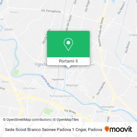 Mappa Sede Scout Branco Seonee Padova 1 Cngei