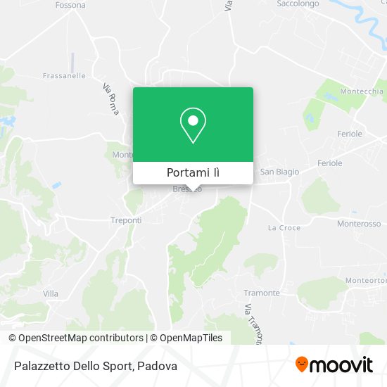 Mappa Palazzetto Dello Sport