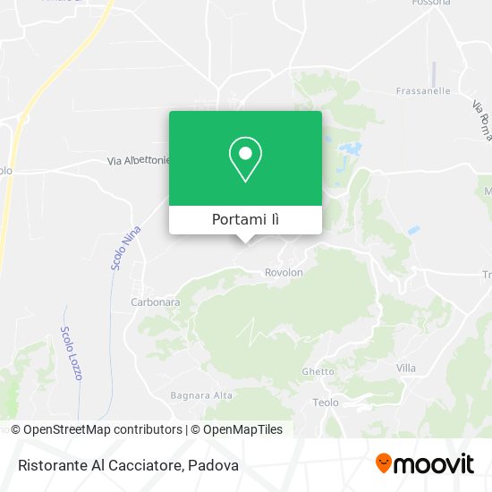 Mappa Ristorante Al Cacciatore