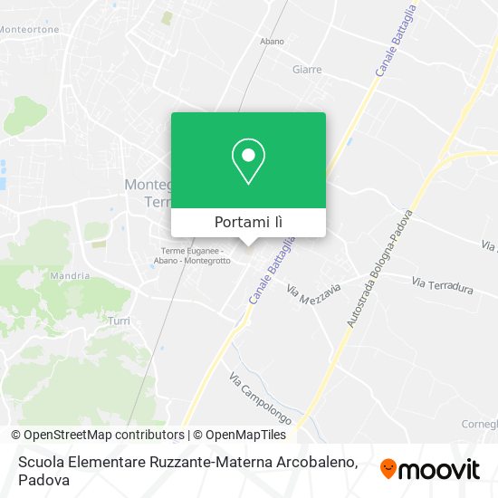 Mappa Scuola Elementare Ruzzante-Materna Arcobaleno